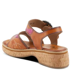 L Artiste Sandals|Women's L'Artiste By Spring Step Kenna Sandal Camel Multi