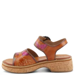 L Artiste Pumps & Heels|Women's L'Artiste By Spring Step Kenna Sandal Camel Multi