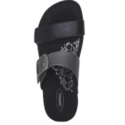 Aetrex Wedges|Women's , Daisy Sandal Black