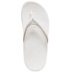 Aetrex Sandals|Women's , Fiji Sparkle Sandal White