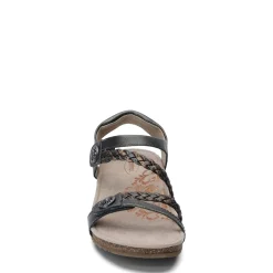 Aetrex Wedges|Women's , Jillian Sandal Gunmetal