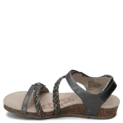 Aetrex Wedges|Women's , Jillian Sandal Gunmetal