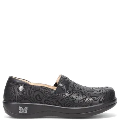 Alegria Work & Safety|Women's , Keli Professional Clog Black Embossed Paisley