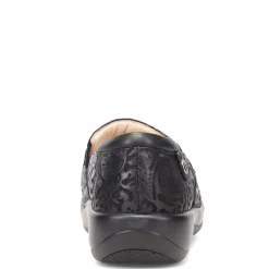 Alegria Work & Safety|Women's , Keli Professional Clog Black Embossed Paisley