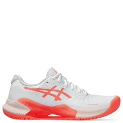 ASICS Sneakers & Athletic|Women's , GEL-Challenger 14 Tennis Shoe White/Sun Coral