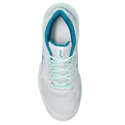 ASICS Sneakers & Athletic|Women's , GEL-Dedicate 8 Pickleball Shoe - Wide Width White/Teal Blue
