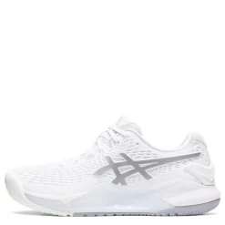 ASICS Sneakers & Athletic|Women's , GEL-Resolution 9 Tennis Shoe White/Pure Silver