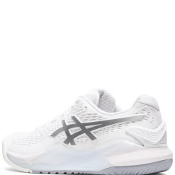 ASICS Sneakers & Athletic|Women's , GEL-Resolution 9 Tennis Shoe White/Pure Silver