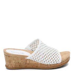 Baretraps Wedges|Women's , Flossey Sandal White