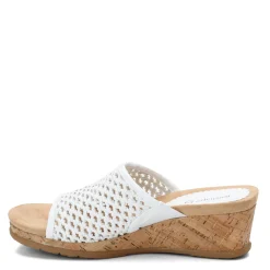 Baretraps Wedges|Women's , Flossey Sandal White
