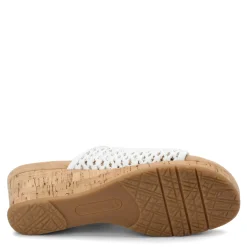 Baretraps Wedges|Women's , Flossey Sandal White