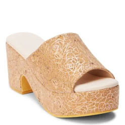 Matisse Sandals|Women's Beach By , Terry Sandal Rose Gold Cork