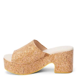 Matisse Sandals|Women's Beach By , Terry Sandal Rose Gold Cork