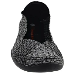 Bernie Mev Flats|Women's , Catwalk Slip-On Black Shimmer