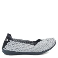 Bernie Mev Flats|Women's , Catwalk Slip-On Pewter