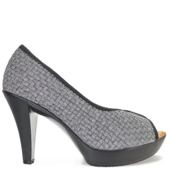 Bernie Mev Pumps & Heels|Women's , Fabulous Pump Pewter