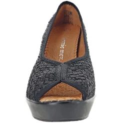 Bernie Mev Pumps & Heels|Women's , Fabulous Pump Black Metallic