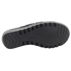 Bernie Mev Wedges|Women's , Gem Slip-On Pewter Multi