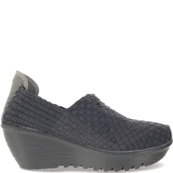 Bernie Mev Wedges|Women's , Gem Slip-On Gray