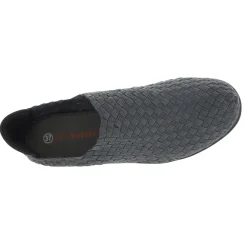 Bernie Mev Wedges|Women's , Gem Slip-On Gray