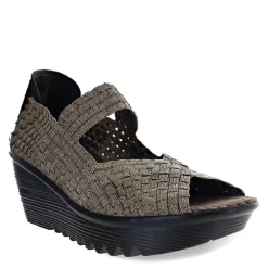 Bernie Mev Slip-On Shoes|Women's , Halle Sandal Bronze