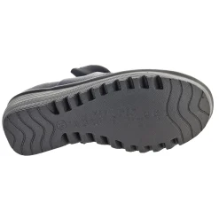 Bernie Mev Wedges|Women's , Lulia Serenity Slip-On Dark Grey