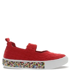 Bernie Mev Flats|Women's , Marguerite Slip-On Red