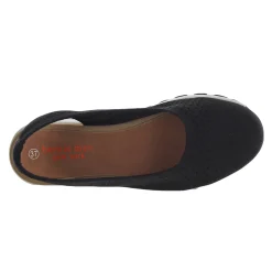 Bernie Mev Slip-On Shoes|Women's , Paula Slip-On Black