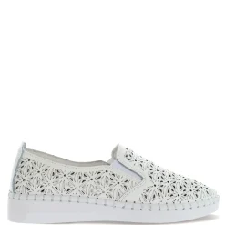 Bernie Mev Slip-On Shoes|Women's , TW102 Slip-On White