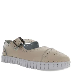 Bernie Mev Flats|Women's , TW75 Slip-On Cream