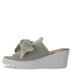Bernie Mev Wedges|Women's , Venti Freesia Sandal Nude Silver