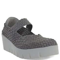 Bernie Mev Wedges|Women's , Venti Lulia Slip-On Smoke