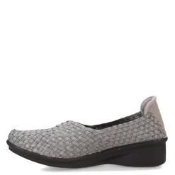 Bernie Mev Wedges|Women's , Yael Fly Slip-On Pewter