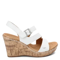 b.o.c Wedges|Women's , Schirra Sandal White