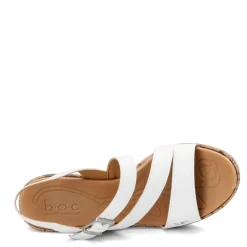 b.o.c Wedges|Women's , Schirra Sandal White