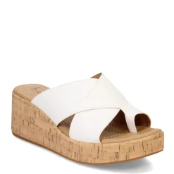 b.o.c Wedges|Women's , Sunny Sandal White