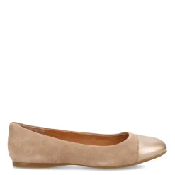 Born Slip-On Shoes|Women's , Batti Flat Taupe/Bronze