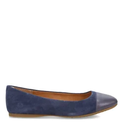 Born Slip-On Shoes|Women's , Batti Flat Navy/Navy Combo