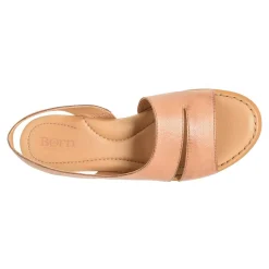 Born Wedges|Women's , Crista Sandal Natural