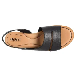 Born Wedges|Women's , Crista Sandal Black