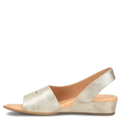 Born Wedges|Women's , Crista Sandal Light Gold