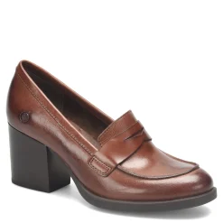 Born Loafers|Women's , Holliston Loafer Pump Brown