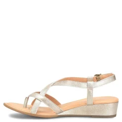 Born Wedges|Women's , Sibyl Sandal Light Gold