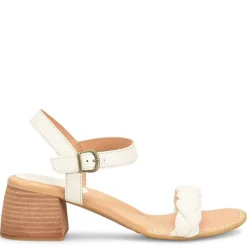 Born Pumps & Heels|Women's , Simone Sandal White