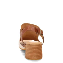 Born Pumps & Heels|Women's , Sylvie Sandal White/Brown