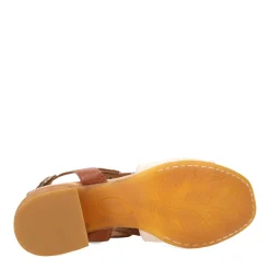 Born Pumps & Heels|Women's , Sylvie Sandal White/Brown