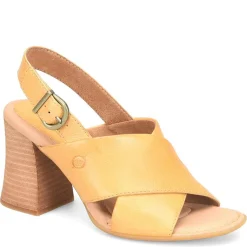 Born Pumps & Heels|Women's , Tessa Sandal Yellow