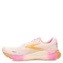 Brooks Sneakers & Athletic|Women's , Adrenaline GTS 23 Running Shoe White Sand/Sunset/Fuchsia