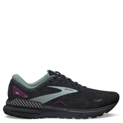 Brooks Sneakers & Athletic|Women's , Adrenaline GTS 23 Running Shoe Black/Light Blue/Purple