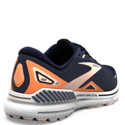 Brooks Sneakers & Athletic|Women's , Adrenaline GTS 23 Running Shoe Navy/Peach